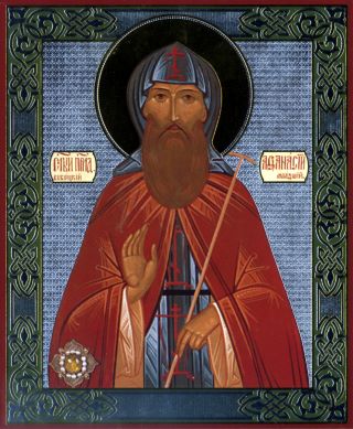 Икона преподобного Афанасия Высоцкого Младшего.