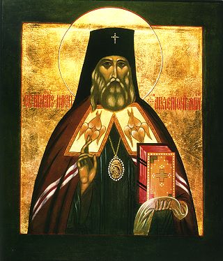 Равноапостольный Николай, архиепископ Японский. Икона 70-х годов XX века.