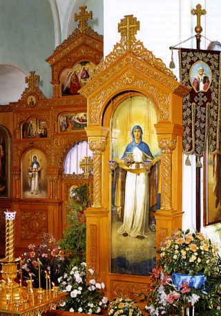 Икона Покрова Божией Матери, чудесно обновившаяся в Иоанновском монастыре