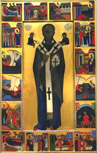Икона святителя Николая в житии