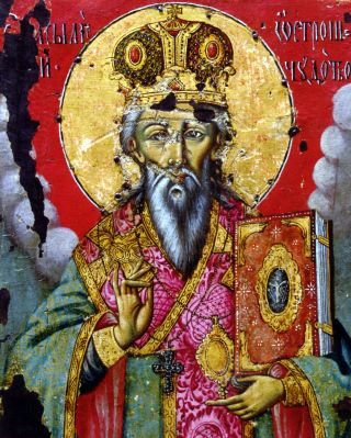 Икона святого и богоносного отца нашего Василия Острожского Чудотворца Митрополита Захолмского