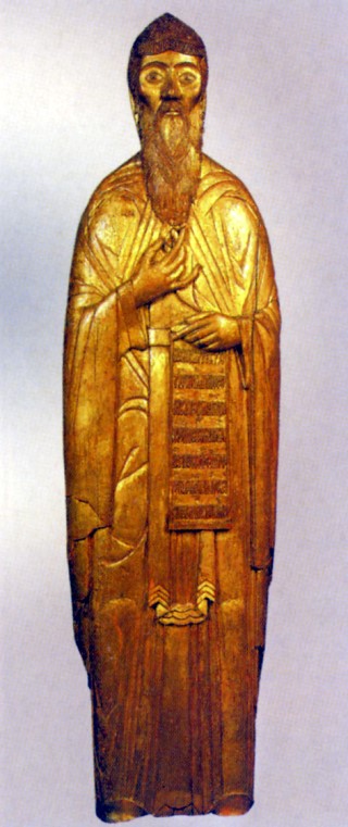Надгробная сульптура Антония Римлянина. Мастер Евтропий Стефанов. 1573 г. ГРМ.