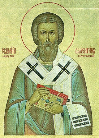 Икона священномученика Валентина Интерамского.