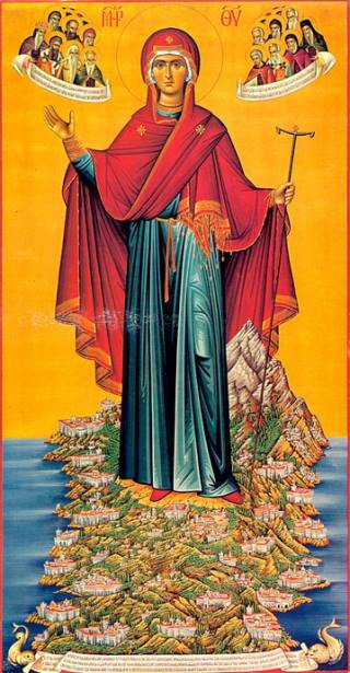 Афонская (Игуменья Святой горы) икона Божией Матери