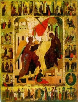 Благовещение Пресвятой Богородицы (Московская) икона Божией Матери