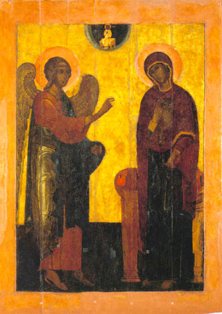Благовещение Пресвятой Богородицы (Устюжская) икона Божией Матери