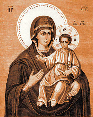 Акафистная (Зографская) икона Божией Матери