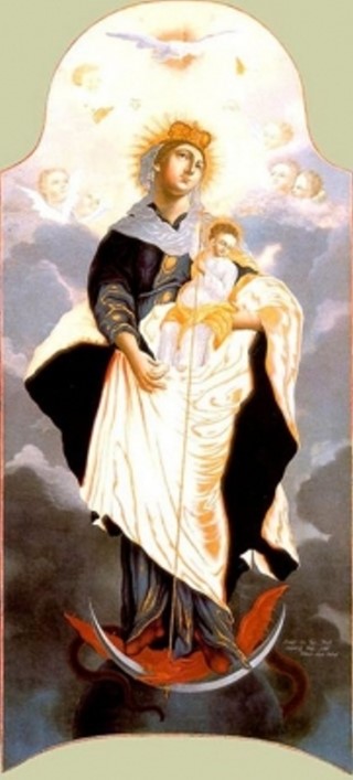 Жена, облеченная в Солнце (Благодатное Небо) икона Божией Матери