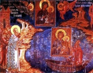 Лиддская (на столпе в Лидде) икона Божией Матери