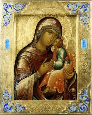 Icona della Madre di Dio della tenerezza consacrato икона богородица умиление 