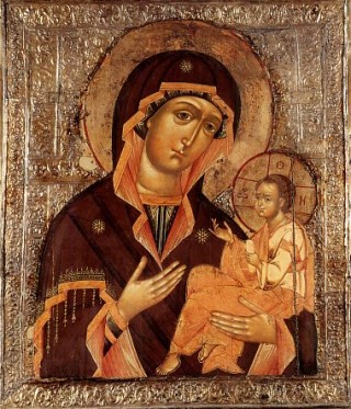 Влахернская Грузинская икона Божией Матери