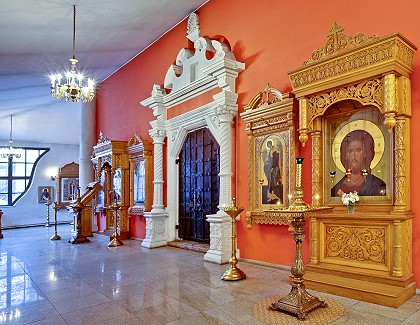 Оформление интерьера Богоявленского собора Бывшего Богоявленского монастыря в Москве