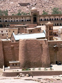 Египет, Синай, монастырь Святой Екатерины. Монастырские постройки.