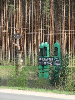 Грозные деревянные стражи Козельского лесхоза наводят на мысль, что Батый не зря прозвал Козельск «злым городом»