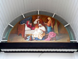 Курская-Коренная пустынь, роспись над входом в Рождественский собор.