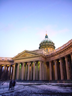 Санкт-Петербург, Вечерний вид Казанского собора.