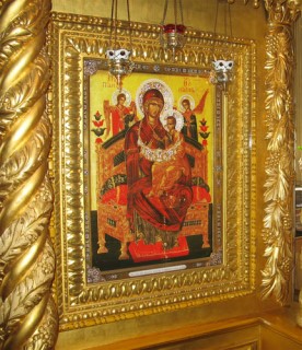  Новоспасский монастырь в Москве, икона Божией Матери Всецарица