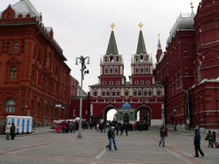 Николо-Перервинский монастырь в Москве, Иверская часовня у Воскресенских ворот Московского Кремля