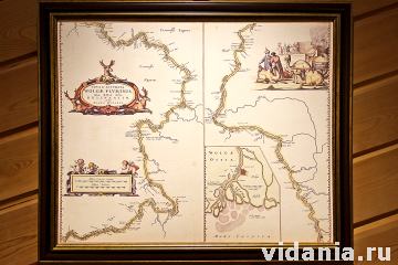 Новая точная карта Волги. Издатель Виллем Блау. Амстердам. 1650 г.