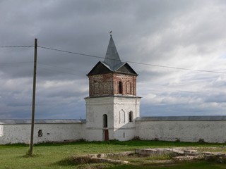 Можайск, Можайский Лужецкий Ферапонтов монастырь. Угловая башня монастырской стены.