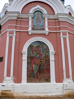 Можайск, храмовый комплекс церквей Иоакима и Анны. Фрески на южной стене церкви Иоакима и Анны.