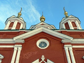 Коломна. Купола Крестовоздвиженского собора.