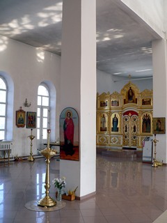 Убранство церкви Казанской иконы Божией Матери в Павловском Посаде.