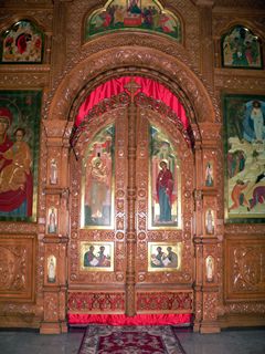 Святые ворота иконостаса Преображенской церкви, г. Люберцы