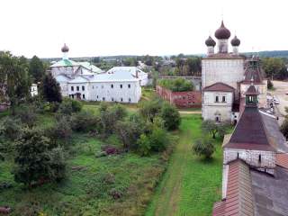  Поселок Борисоглебский, Борисоглебский мужской монастырь, северо-восточная башня, стены