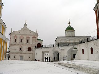 Рязань, Рязанский кремль, Западный фасад дворца Олега и Архангельский собор