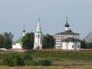 Суздаль, Стефаниевская церковь, колокольня, церковь Бориса и Глеба