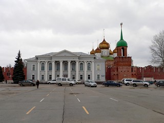 Тула, вид с площади Ленина на Тульский кремль.