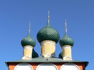 Углич, Угличский Кремль. Купола Спасо-Преображенского собора.