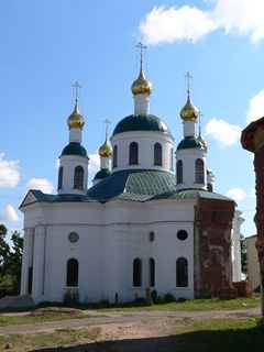 Углич, Богоявленский монастырь. В интерьере Феодоровской церкви сохранились росписи, созданные Епифанием Медведевым в 1822-1824 годах.