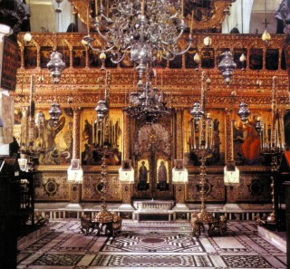 Египет, Синай, монастырь Святой Екатерины. Иконостас изготовлен в начале XVII века в 1612 году при архиепископе Лаврентии в подворье Синайского монастыря на Крите.