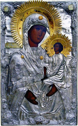 Шуйско-Смоленская икона Божией Матери, находящаяся в Свято-Николо-Шартомском мужском монастыре.