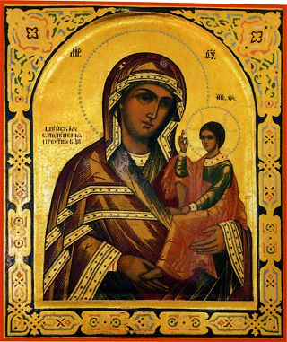 Шуйско-Смоленская икона Божией Матери, находящаяся в Воскресенском соборе города Шуя.