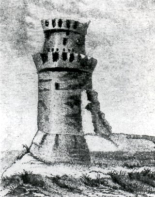 Свиблова башня. Изображение на иконе из ризницы Ново-Голутвина монастыря.