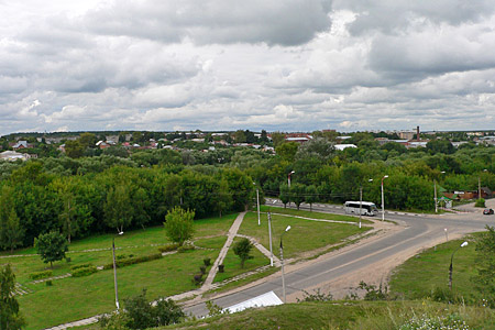 Серпухов, вид на город с Соборной горы.