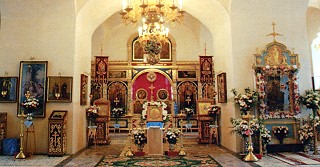 Внутренний вид Свято-Успенской церкви.