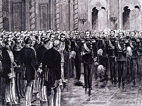 Александр II призывает московских дворян приступить к освобождению крестьянства. 1857 год.