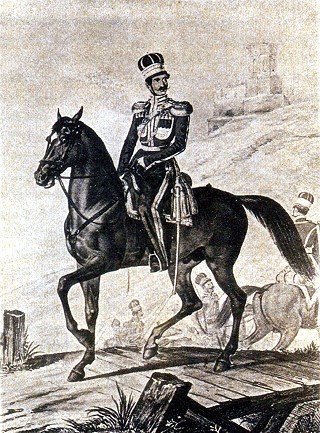 Штаб-офицер крымско-татарского эскадрона. Первая форма 1826 года.