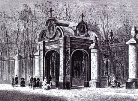 Часовня в Летнем саду (снесена в 1930 году). Гравюра. 1880-е годы.