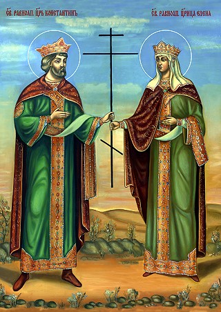 Икона равноапостольных Константина и Елены. Галерея икон Щигры.
