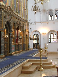 Амвон собора во имя Рождества Пресвятой Богородицы Зачатьевского монастыря.