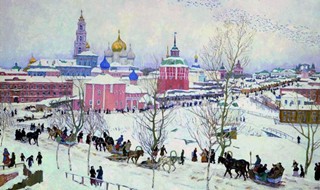 Юон Константин Федорович. 1910 Троицкая лавра зимой.