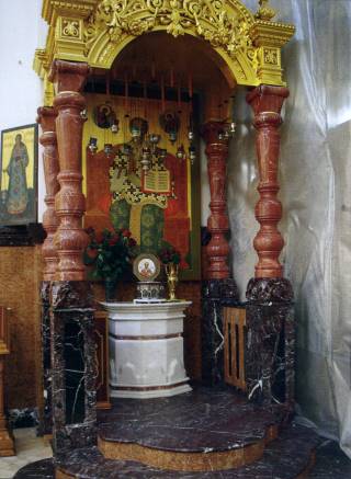 Ковчег с частицей мощей Свт. Николая в Преображенском соборе Николо-Угрешского монастыря