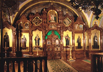 Свято-Успенская Почаевская Лавра. Иконостас пещерного храма